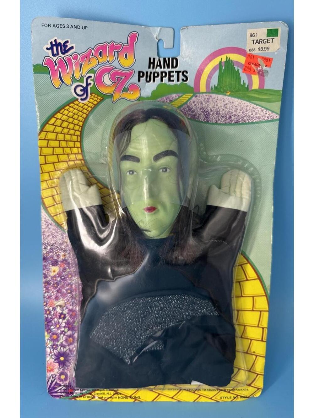Wizard of Oz Hand Puppet 50th Anniversary MGM Sealed Wicked Witch  NIB RARE 8865
